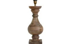 Palmar Lampfot 59cm Åldrat Trä