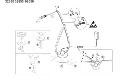 Palozza 1 Bordslampa 42cm LED 3000K 9,8W Nickel
