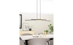 Panagria Taklampa 94cm LED 3000K 2x13W Svart/Natur