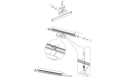 Pandella 1 Spegelbelysning 40cm LED 4000K 7,4W Svart IP44