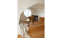 Paris Uppladdningsbar Bordslampa 28cm Svart/Vit