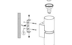 Passa Vägglampa LED 3000K 2x3W Krom/Nickel