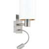 Pasteri Vägglampa LED 3000K 3,5W Nickel/Vit Koppar insida
