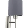 Pasteri Vägglampa Nickel/Grå