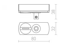 Pendeladapter 1-Fas Vit