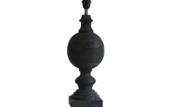 Percy Lampfot 53cm Antik Svart