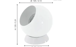 Petto Bordslampa 14cm GU10 LED 3000K 3W Vit