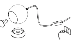Petto Bordslampa 14cm GU10 LED 3000K 3W Vit