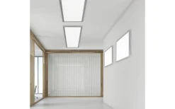 Phoenix Plafond LED 45x45cm borstad stål