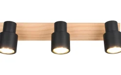 Pierre Spotlight 3-delad matt svart/trä