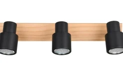 Pierre Spotlight 3-delad matt svart/trä