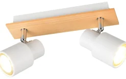 Pierre Spotlight 2-delat matt vit/trä