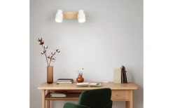 Pierre Spotlight 2-delat matt vit/trä