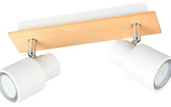 Pierre Spotlight 2-delat matt vit/trä