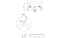 Pilot Takspotlight 25cm 3L Vit