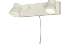 Pluto Vägglampa Dubbel LED 2x5W 3000K Vit