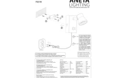 Pluto Vägglampa LED 5W 3000K Vit