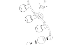 Pollica Takspotlight 64cm Svart