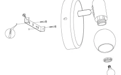 Pollica Vägglampa Svart