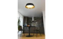 Ponts Plafond LED 45cm svart/guld