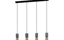 Prestwick 3 Taklampa 93cm Grå