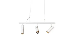 Puls Taklampa 80cm 3L Vit/Mässing