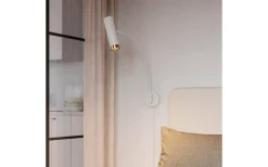 Puls XL Vägglampa Vit/Guld