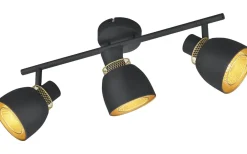 Punch Spotlight 3-delad E14 matt svart/guld