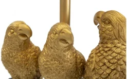 Punto Bordslampa Papegojor 62,5cm Guld/Svart