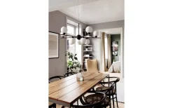 Punto Taklampa Ø100cm Svart/Opal