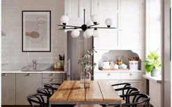 Punto Taklampa Ø100cm Svart/Opal