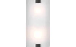 Pura Vägglampa 40cm 2xE27 borstat stål