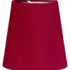 Queen Lampskärm Ø12cm Sammet Klarröd
