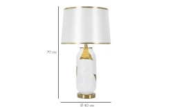 Quick Bordslampa 70cm Vit/Guld