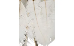 Quinto Golvlampa Fjäderställ 147cm Vit/Guld