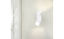 Raglan Vägglampa LED 2-delad mattvit