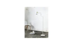 Ray Golvlampa 127cm Vit/Mässing