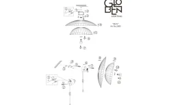 Ray Plafond/Vägglampa 60cm Vit