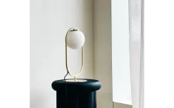 Reims Bordslampa 40cm Opal/Mässing