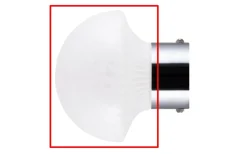 Reservglas till 6312 Fungo 16 IP44 Vit