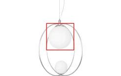 Reservglas till 6953 Pendel Saint 60 m skruv D28 Krom