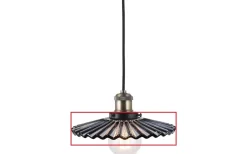 Reservglas till Cobbler Fönsterlampa Ø25cm Rök