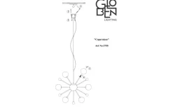 Reservglas till Copernicus Taklampa