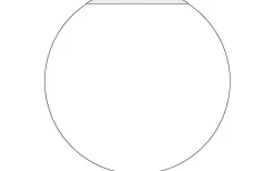 Reservglas till Lido Taklampa Opal