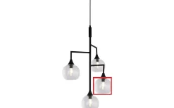 Reservglas till Pallas och Bowl Taklampa 15cm Klarglas