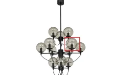 Reservglas till Perla Taklampa Black Edition