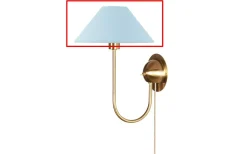 Reservskärm till 6346 Iris Vägglampa Duvblå