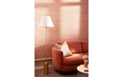 Rib Golvfot 129cm Borstad Mässing