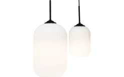 Riflet Fönsterlampa 20cm Opal/Svart