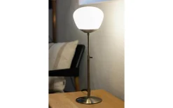 Rise Bordslampa 60cm Antikmässing/Vit